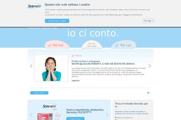 Serenity theme site design template sample