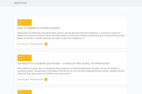 Moina theme site design template sample