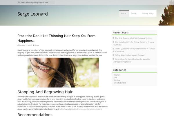 Aldehyde theme site design template sample