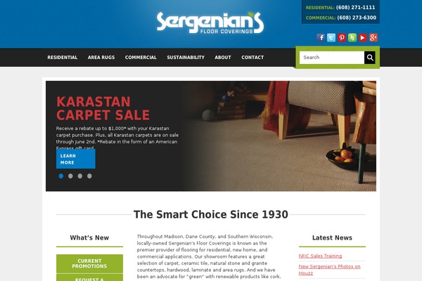 sergenians.com site used Sergenians-theme