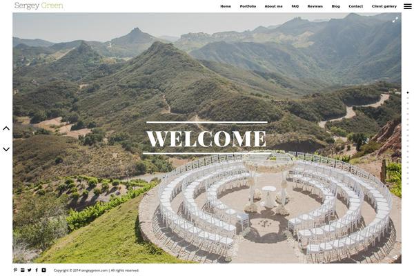 BORDER theme site design template sample