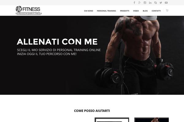 Curated theme site design template sample