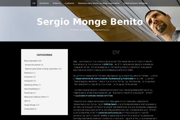 The One Pager theme site design template sample