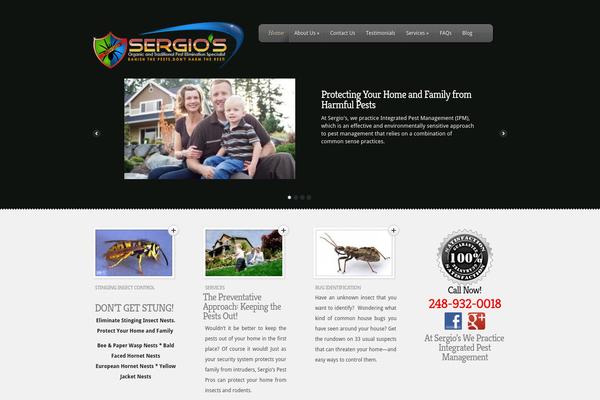 Feather theme site design template sample