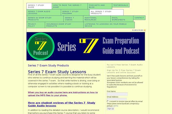 series7podcast.com site used Thesis_189