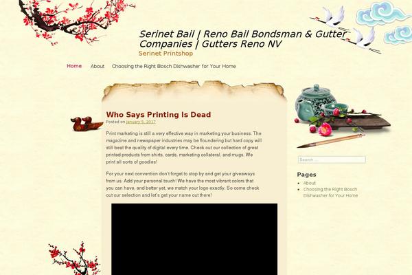 Oriental Writing theme site design template sample