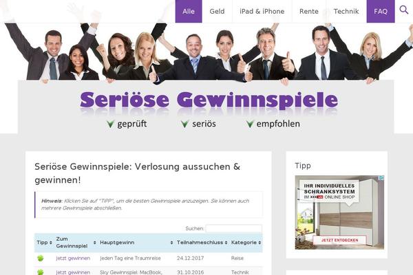 Radiate theme site design template sample