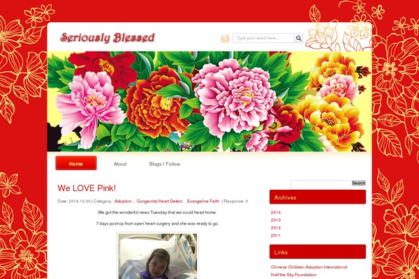 China Red theme site design template sample