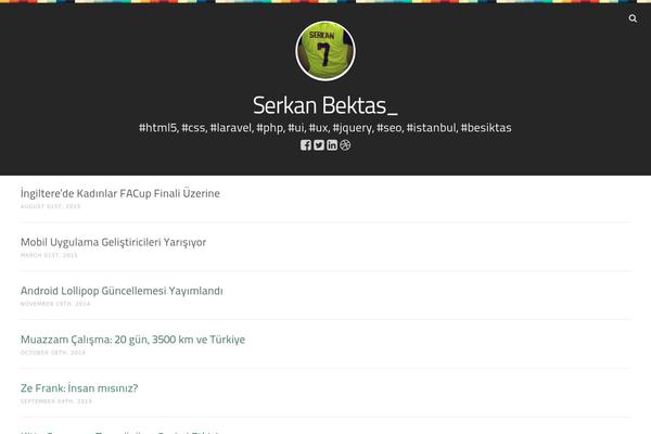 Personal theme site design template sample