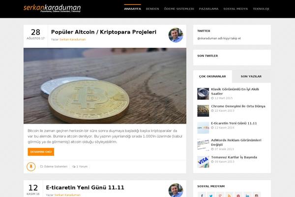 serkankaraduman.com site used GoBlog