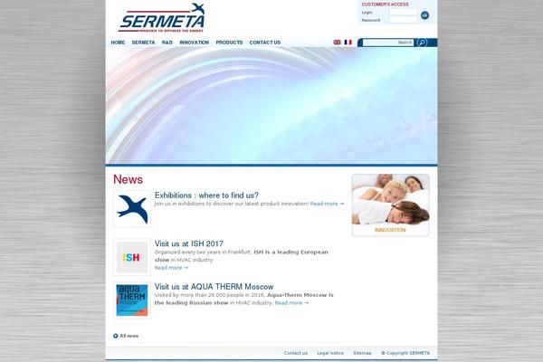 sermeta.com site used Wp-sermeta