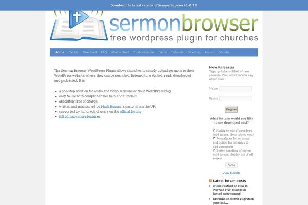 WordPress website example screenshot