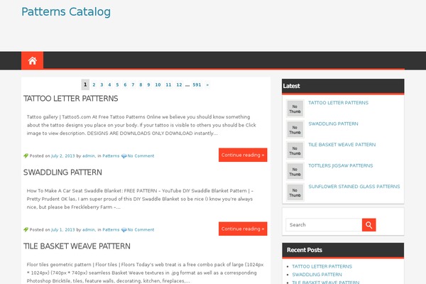 serppatts.net site used Magazine Style
