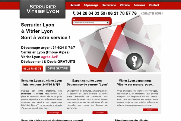 serrurier-vitrier-lyon.com site used Bones2