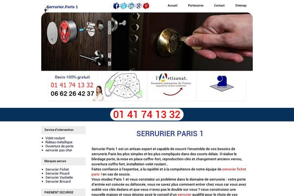 Blog theme site design template sample