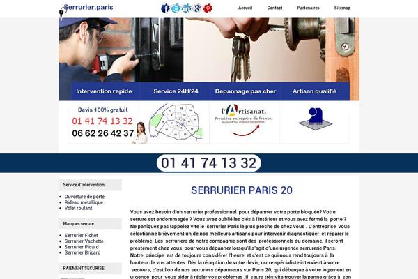 Blog theme site design template sample