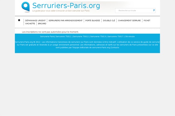 serruriers-paris theme websites examples