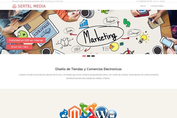 Responsive Brix theme site design template sample