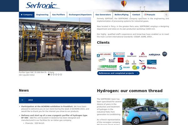 Spectro theme site design template sample