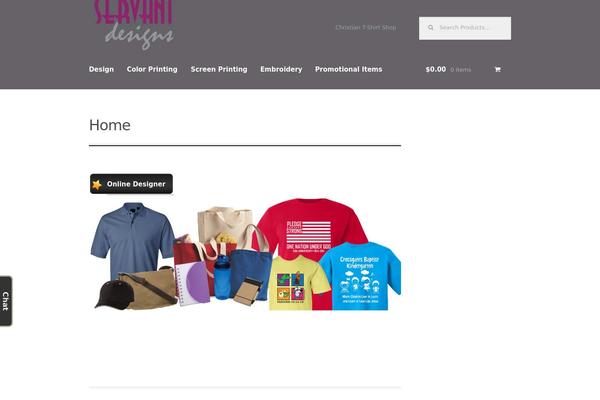 Storefront theme site design template sample