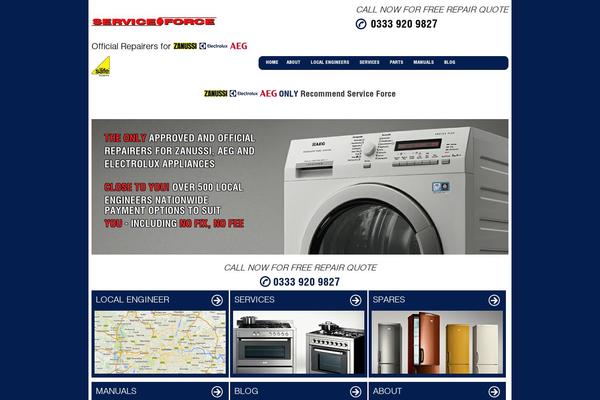 Parabola Child theme site design template sample