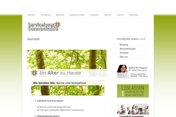 Site using font-resizer plugin