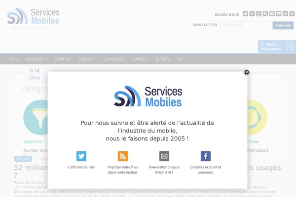 servicesmobiles.fr site used Cooper
