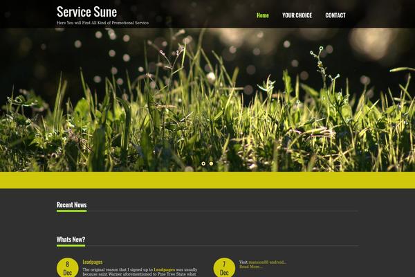 Nature One theme site design template sample