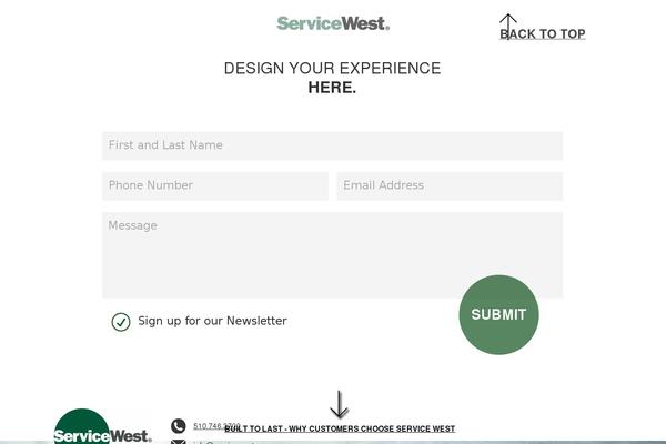 servicewest.com site used Service-west