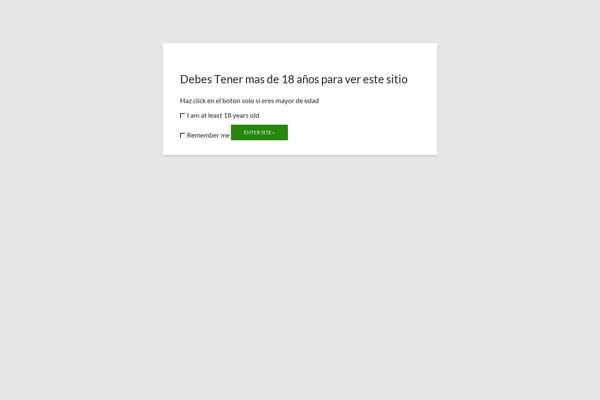 Site using Age Verify plugin