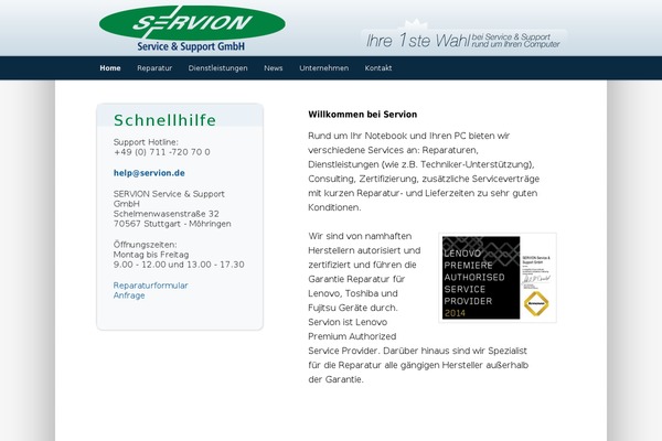 servion.de site used Servion
