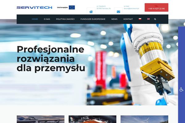 Industrial theme site design template sample