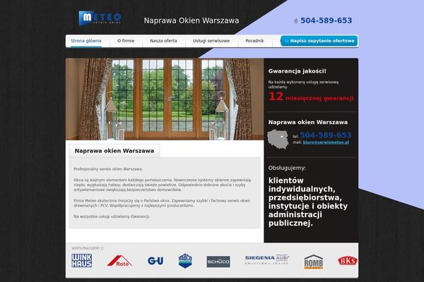 serwismeteo.pl site used Meteo