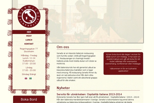 serwito.com site used Pizzeria