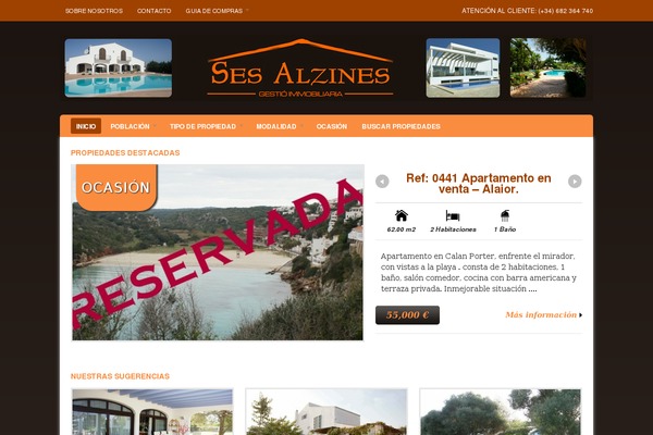 Estate theme site design template sample