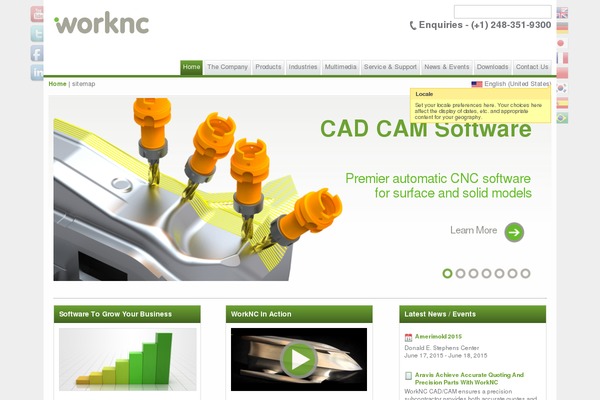 Enterprise theme site design template sample