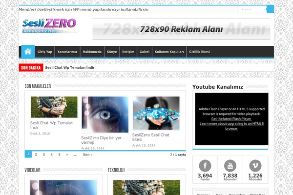 seslizero.net site used Seslichatmedia