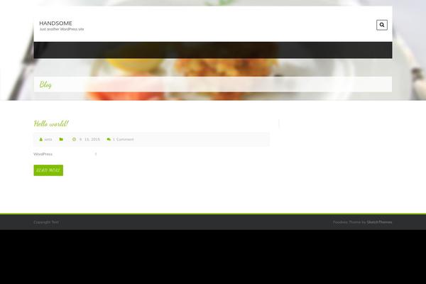 Foodeez Lite theme site design template sample