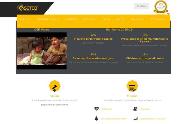 Site using Ap-mega-menu plugin