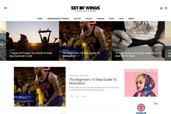 The Voux theme site design template sample