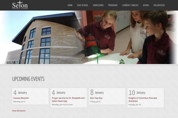 School theme site design template sample