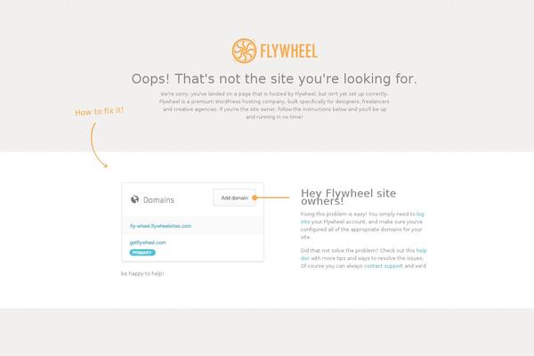 Flywheel2013 theme site design template sample