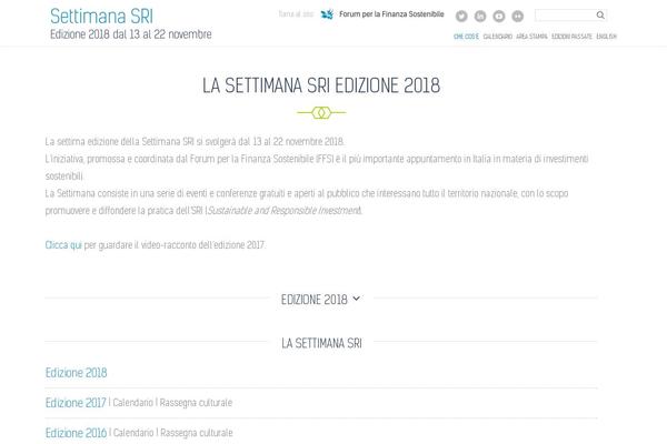 settimanasri.it site used Finanzasostenibile