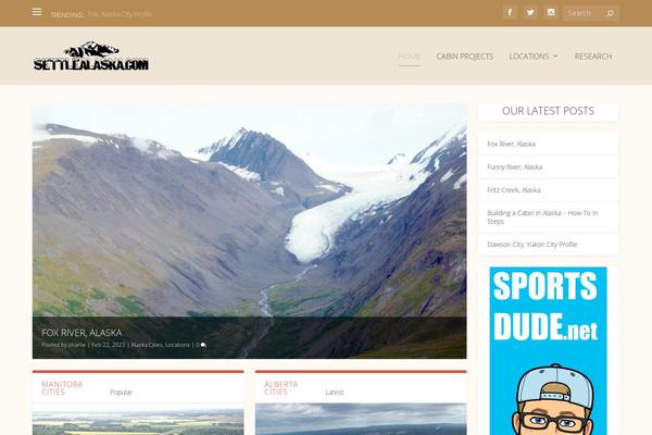 Extra-child theme site design template sample