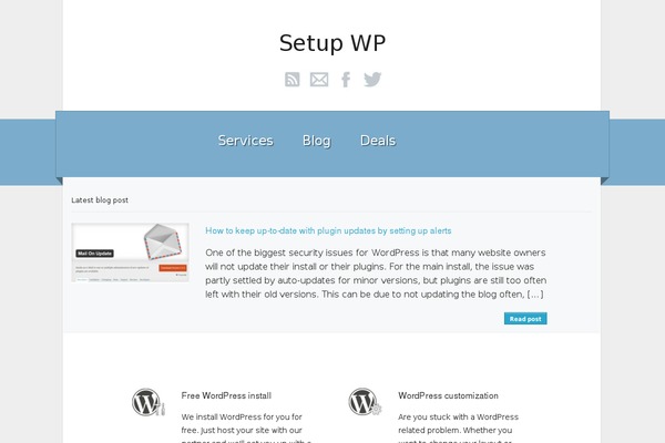 wp-setup theme websites examples