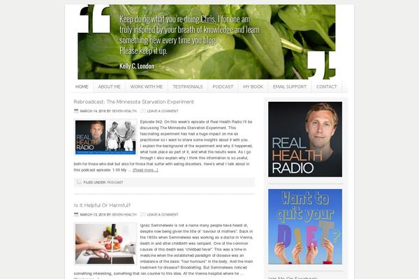 Health theme site design template sample