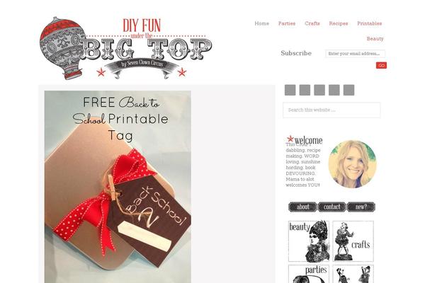 Lifestyle theme site design template sample