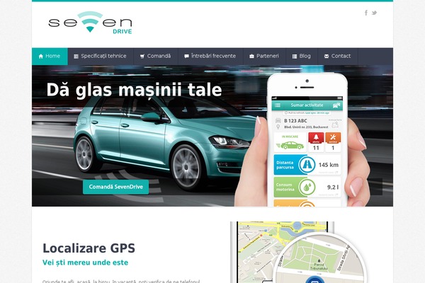 Seven theme site design template sample
