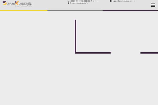 The7 website example screenshot