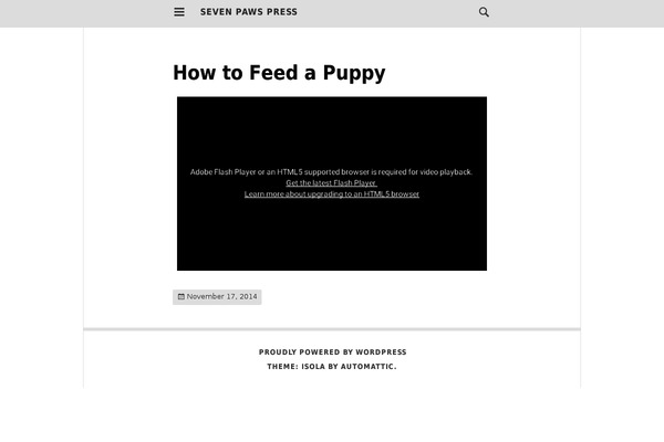 Isola-wpcom theme site design template sample
